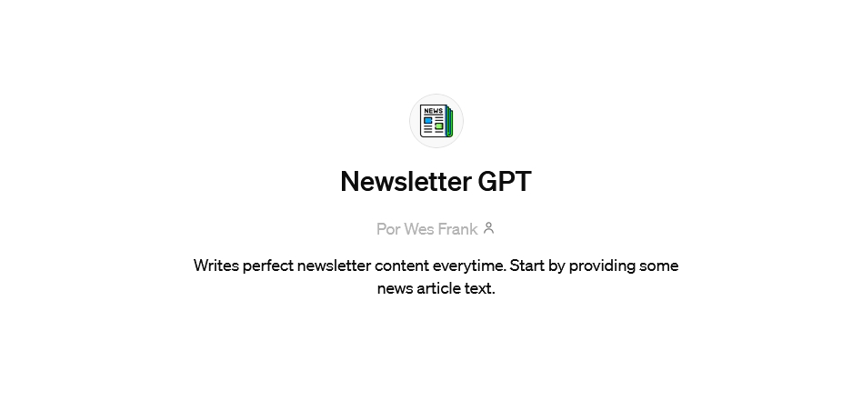 Newsletter GPT