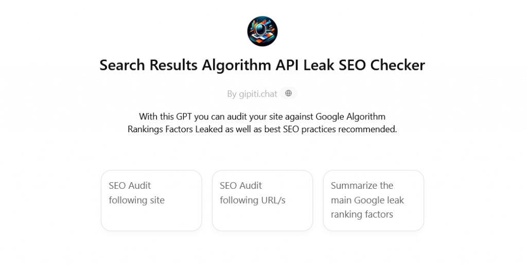 Google API Leak - GPT for SEOs